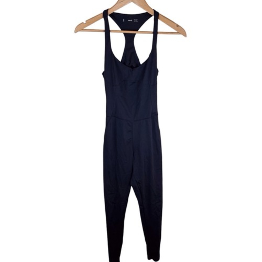 MNG Womens Black Jump Suit Sleeveless Size Small Full Length Leggings Activewear